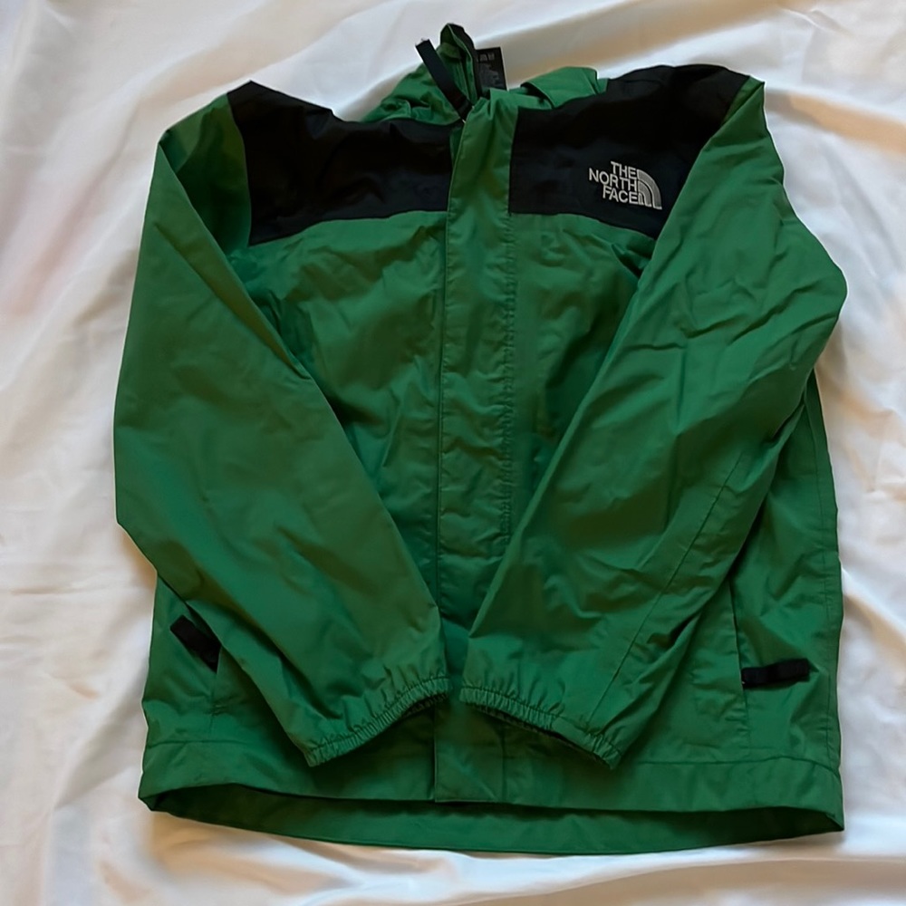 Green NorthFace Raincoat